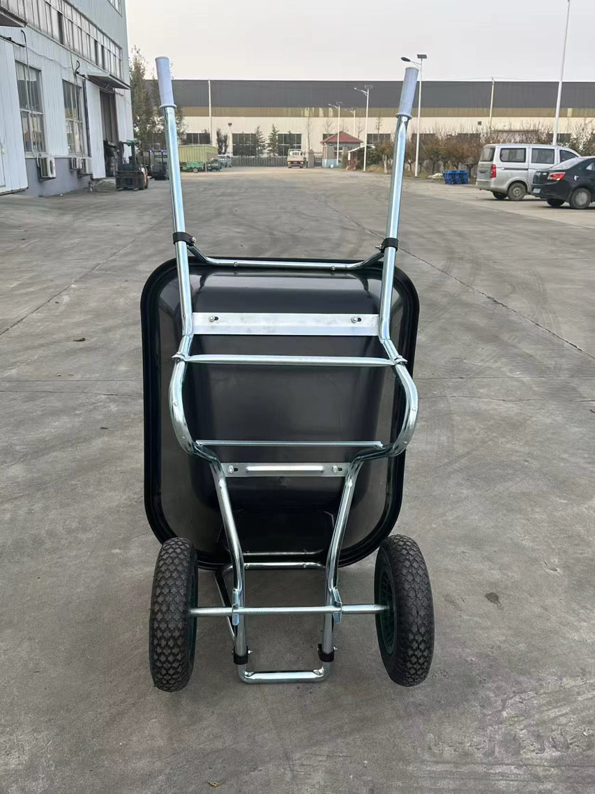 Grote_kruiwagen_model_200liter_dubbelas_luchtwielen_gegalvaniseerd